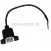 USB GN 1 x A proste montaż do obudowy+ kabel 20cm