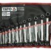 KOMPLET KLUCZY OCZKOWO-ODGIĘTYCH 12-CZĘŚCI 6-32MM POLEROWANE