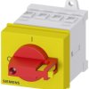 Przełącznik izolatora 4-biegunowy Siemens Szyna DIN 16 A 7.5 kW IP40