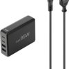 Stacja ładowania USB 4 porty, GaN, szybka ładowarka, 2xUSB-C, 2xUSB-A, PD, 65 W