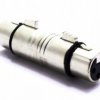 ŁĄCZNIK XLR MIKROFONOWY GNIAZDO PODWÓJNE ADAPTER