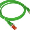 Patch-cord S/FTP kat.6A LSOH 0.5m zielony KKS6AZIE0.5
