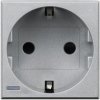 AXOLUTE Gniazdo pojedyncze z uziemieniem schuko 2P+Z 16A aluminium HC4141 LEGRAND