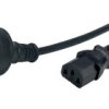 Przewód zasilający Australia AC-AUS IEC C13 - POSAC-C13AS/NZS18 czarny 1.8m