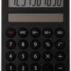 Maul ECO MD 1 Kalkulator kieszonkowy czarny Wyświetlacz: 10 energią słoneczną (S x W x G) 76 x 120 x 13 mm