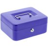 Burg Wächter 10690 Cash Box 200x90x160mm Blue Secure Storage with Spare Key