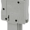 Plug, spring balancer connection, 0.08-4.0 mm², 1 pole, 24 A, 6 kV, gray, 3040106