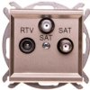 Sonata Gniazdo Antenowe Rtv-Sat-Sat Szampański Złoty Gpa-R2s/M/39