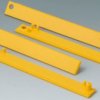 Cover strip, straight, PC, (W) 120 mm, yellow, C2203125