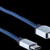 BS14-50030 USB A connector > USB type-C connector, denim, blue, 2 m