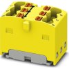 Distribution block, push-in connection, 0.14-2.5 mm², 6 pole, 17.5 A, 6 kV, yellow, 3002880