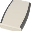 ABS handheld enclosure, (L x W x H) 147 x 89 x 25 mm, light gray (RAL 7035), IP54, 1553DGYBAT