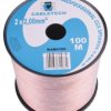 Przewód głośnikowy CCA 2 × 2 mm2, przezroczysty, 1 mb
