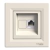 ASFORA Gniazdo komputerowe RJ45 kat.5e STP krem z ramką EPH5000123 SCHNEIDER ELECTRIC