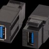EB537V2 Keystone adapter USB A socket - USB A socket black