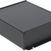 Aluminum enclosure, (L x W x H) 220 x 191 x 68 mm, black (RAL 9005), IP65, 1457U2202BK