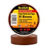 3M™ 80611211618 Scotch 35 Weatherproof Adhesive PVC Tape Brown 19mm x 20m