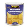Rustins EAVS250 Quick Drying Outdoor Clear Varnish Satin 250ml