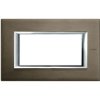 AXOLUTE Ramka 1 pojedyncza prostokątna 4 moduły szczotkowany brąz HA4804BR LEGRAND