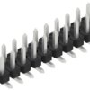 Pin header, 20 pole, pitch 2.54 mm, angled, black, SLLP6SMD03820ZPS