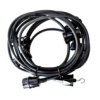 Girlanda Ogrodowa, Łańcuch Świetlny Ip44 Czarna 6M + Hak Końcowy G-Cz-5-H/Ip44