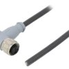 Złącze M12, żeńskie, wtyk, kątowe, ilość pinów: 5, IP67 43-10220