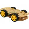 4WD 260mm Car Chassis Robot Platform + 4 Wheels + 4 Motors Set Arduino