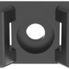 Mounting base, PA, black, (L x W x H) 21.9 x 50.3 x 9.4 mm, TM3S10-M0