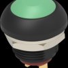 Pushbutton, 1 pole, green, unlit , 0.12 A/125 VAC, 0.2 A/50 VDC, 13.6 mm, IP68, 2-2329383-4