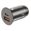 Samochodowa Szybka Mini Ładowarka USB-C/A 38W 3A 5-12V