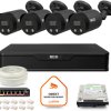 Zestaw monitoringu IP BCS Point 4x Kamera BCS-P-TIP28FWR3L2-Ai2-G Rejestrator z dyskiem 1TB