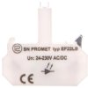Blok podświetlający LED uniwersalny EF22LB błyskający bezbarwny 24-230V AC/DC W0-Ł EF22LB B