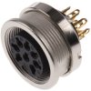 Gniazdo Din 8 -pinowe Żeński Montaż na panelu M16 60 V AC