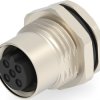Circular connector, 3 pole, solder connection, straight, T4141412031-000