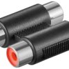 Podwójny Adapter Cinch 2 X Gniazdo Na 2 X Gniazdo - Połączenie, Materiał...