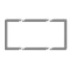Ramka Wypełniająca Podwójna Serii Deco Szary Mat 27Drw-2