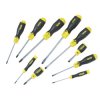 Stanley 2-65-014 Cushion Grip Screwdriver Set, 10 Piece SL/PZ