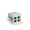 Złącze do puszki podtynkowej stała: 0.75-2.5 mm² Ilość styków: 4 WAGO 1000 szt. szary błyszczący