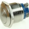Przycisk chwilowy 19mm metal wypukły 36V - śruby