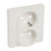CELIANE Plakietka gniazda 2 x 2p+z biała 068647 LEGRAND