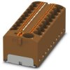 Distribution block, push-in connection, 0.2-6.0 mm², 19 pole, 32 A, 6 kV, brown, 3273910