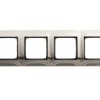 Simon 54 Premium Ramka Poczwórna Metalowa Inox Dr4/61