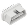Złącze OBD męskie z pinami i blokadą przewodów, ABS, jasnoszare, Kradex ZOBD CAP PLUG J