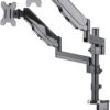 Uchwyt uniwersalny Manhattan ze sprężyną gazową do dwóch monitorów Dwa ramiona mocujące z przegubem kulowym sprężyny gaz