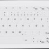 AK-C4412F-GUS-W/GE Keyboard, USB, IP68, can be disinfected, touchpad, white, DE