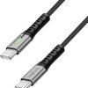 LogiLink USB-C Kabel USB 2.0 Złącze męskie USB-C® 2.00 m czarny z LED, wtyczka po obu stronach CU0424