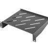 Półka do szaf 10 1U 180mm/20kg czarna LANBERG