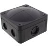 Wiska 10105603 Junction box (L x W x H) 95 x 95 x 60 mm Black IP66/IP67