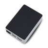 Obudowa do Raspberry Pi 5 - aluminiowa - srebrno-czarna - Flirc