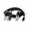 Vertiv Avocent CBL0134, 1,8 m, USB, USB, Czarny, USB, 1-USB, 2-3.5mm